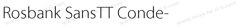Rosbank SansTT Conde字体转换